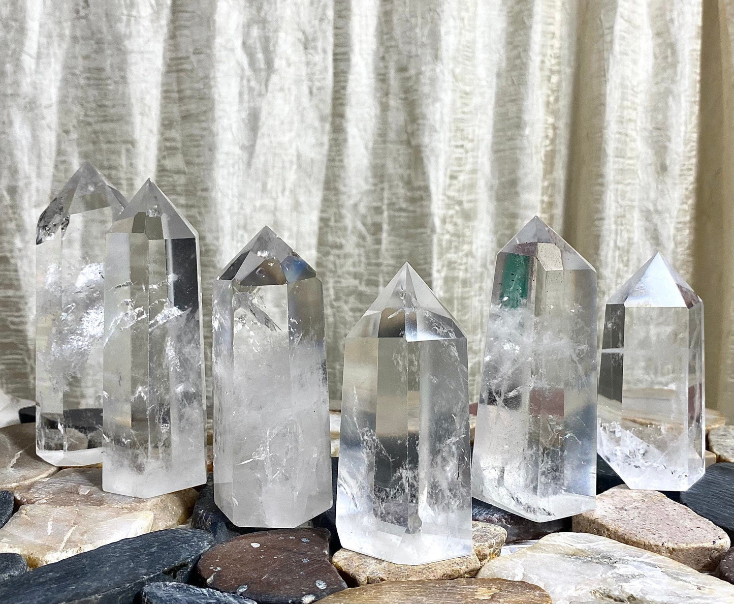 Wholesale Lot 2 lbs Clear Quartz Obelisk Tower Point Crystal Natural Energy