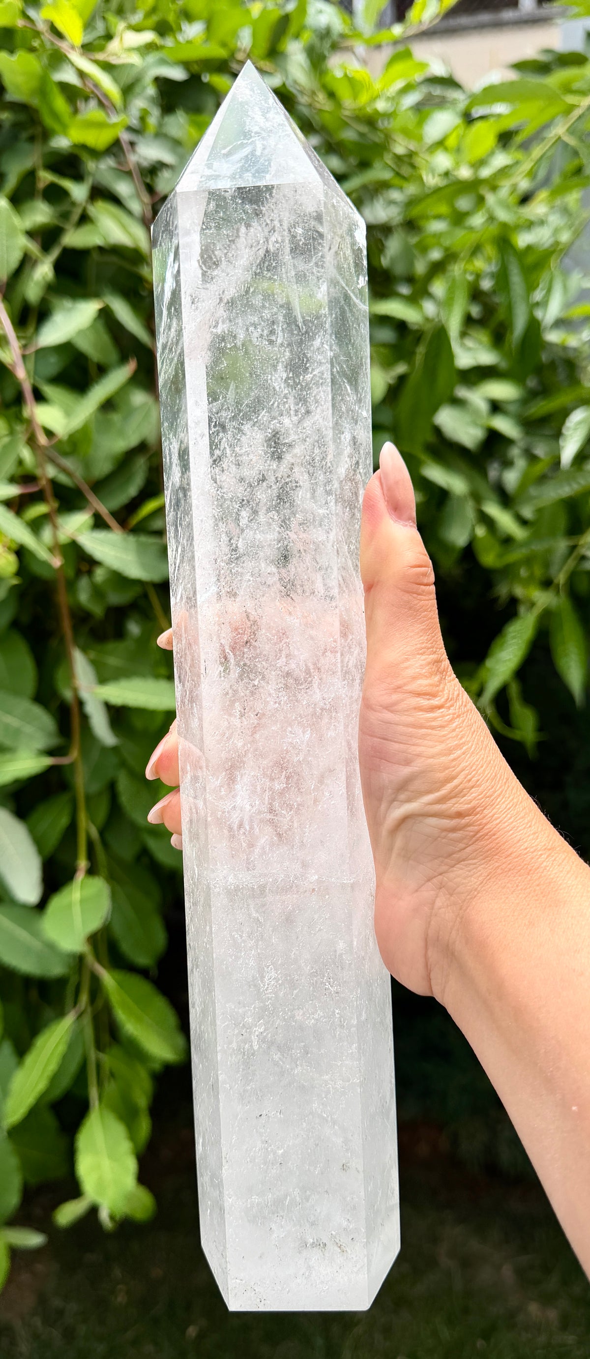 2-3pcs Natural Clear Quartz Large Tower Obelisk Crystals Healing Energy