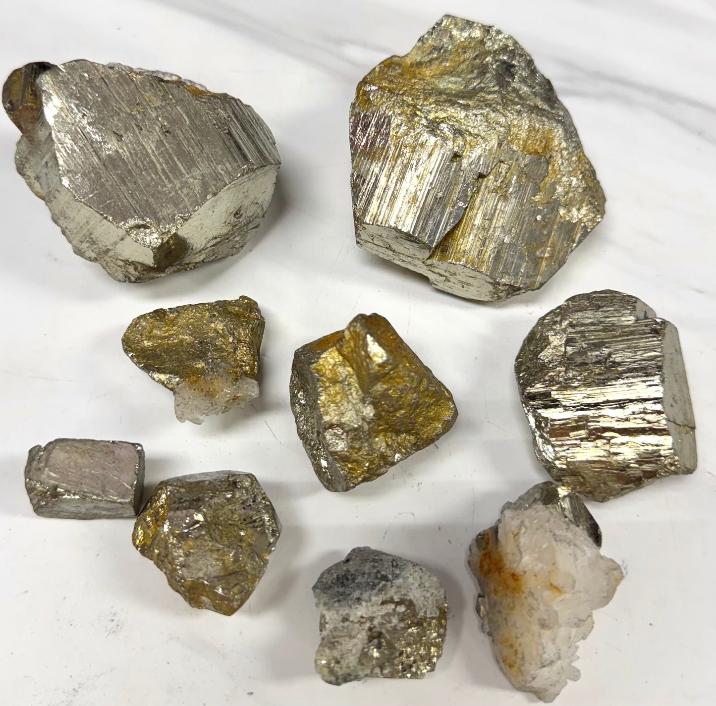 2 lbs Natural Pyrite Rough Crystal Healing Energy