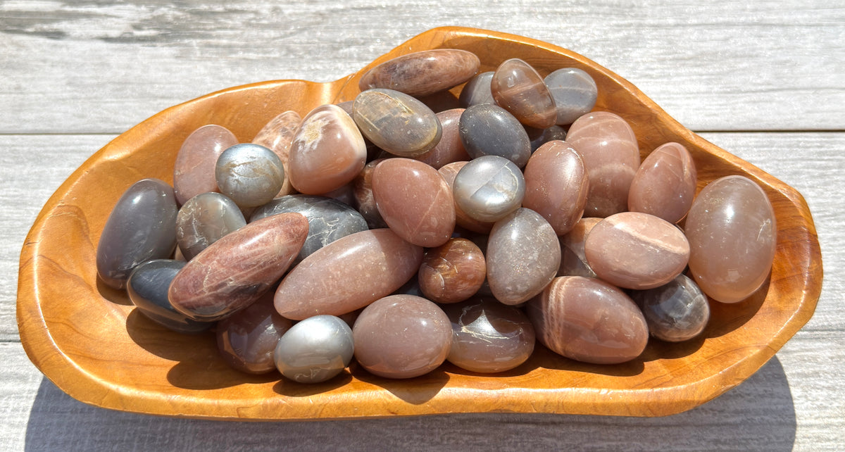 Wholesale Lot 1 lb Natural Black Moonstone Sunstone Tumble Healing Energy Nice Quality