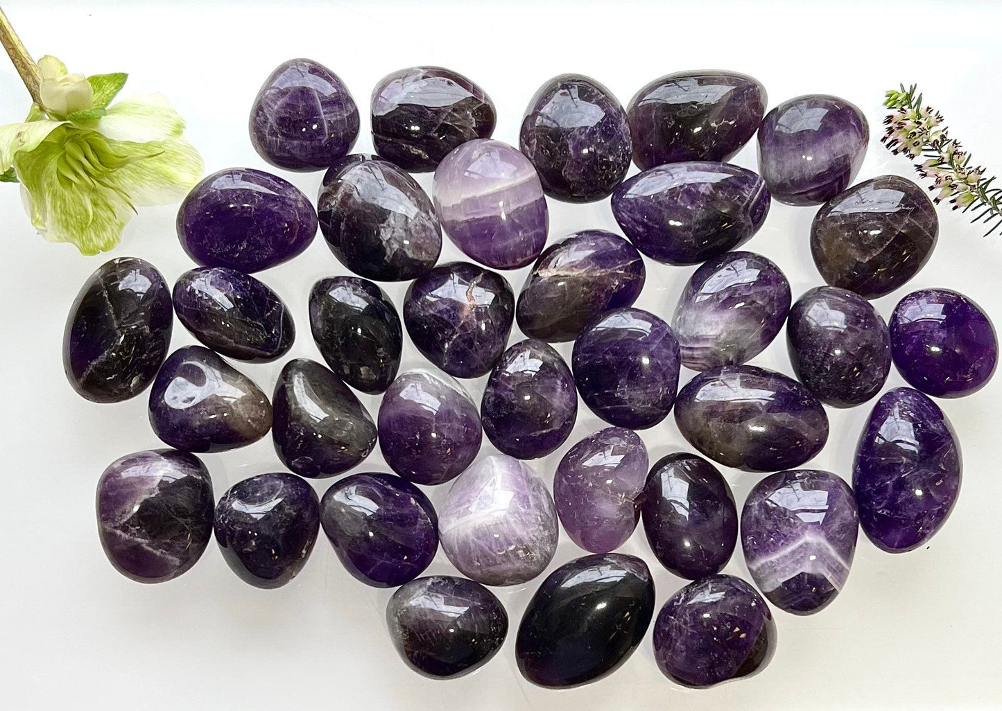 Wholesale Lot 2 lbs Natural Chevron Amethyst Tumble Nice Quality healing energy