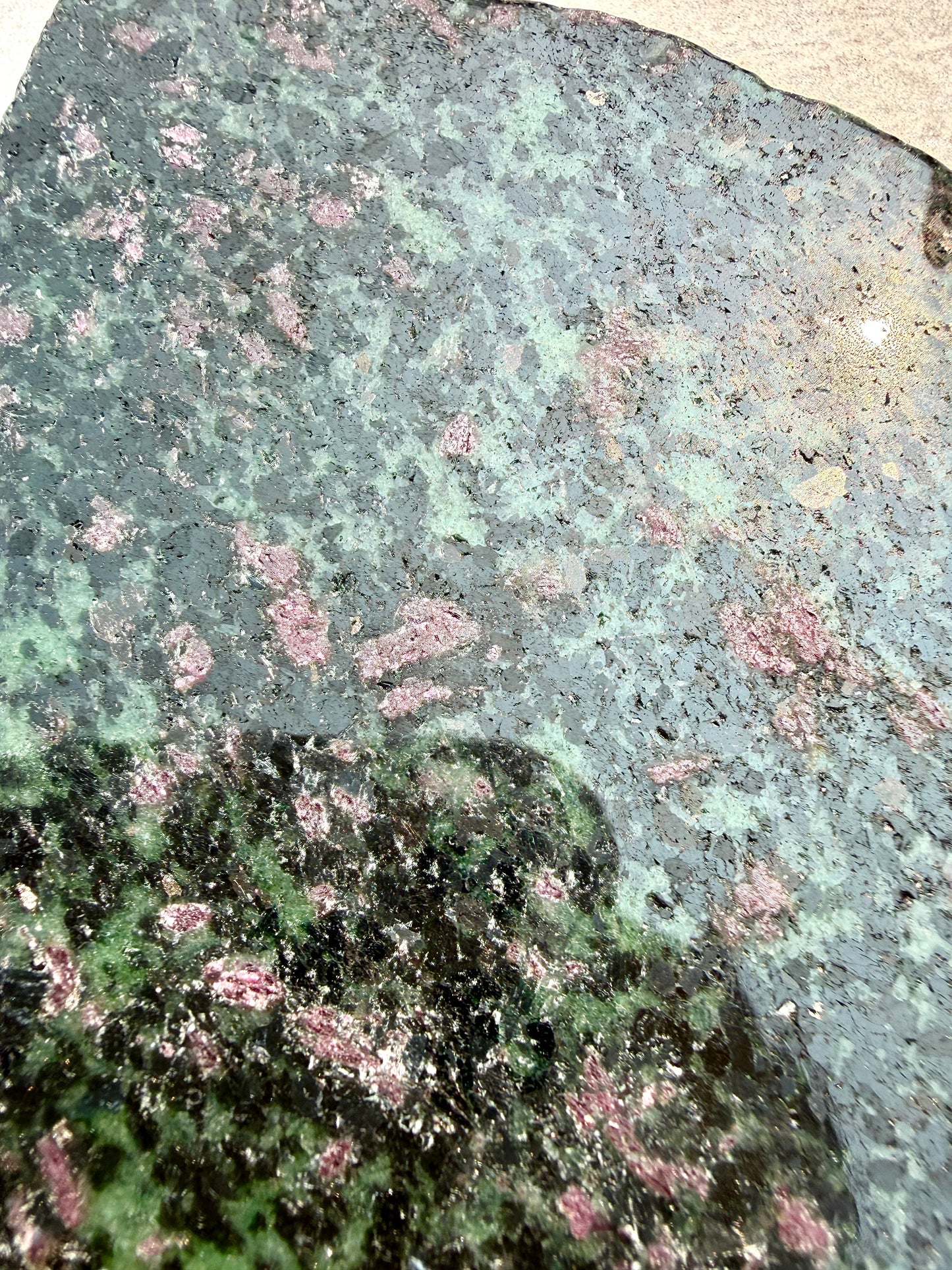 4-5 pcs Natural Ruby Zoisite Slabs Crystals Healing Energy