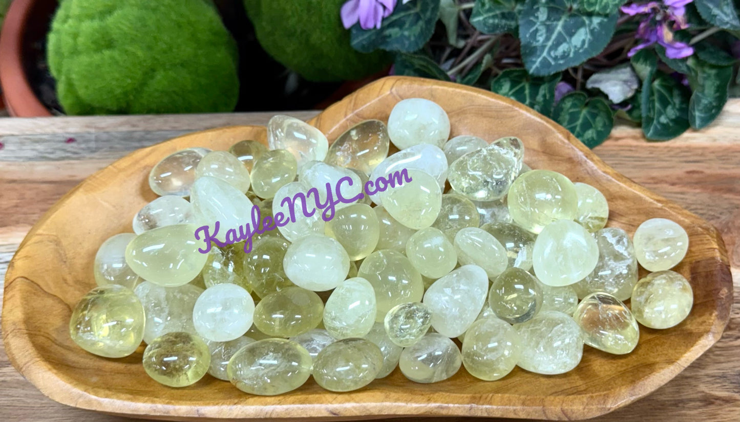 Wholesale Lot 2 Lbs Natural Lemon Quartz Tumble Healing Energy