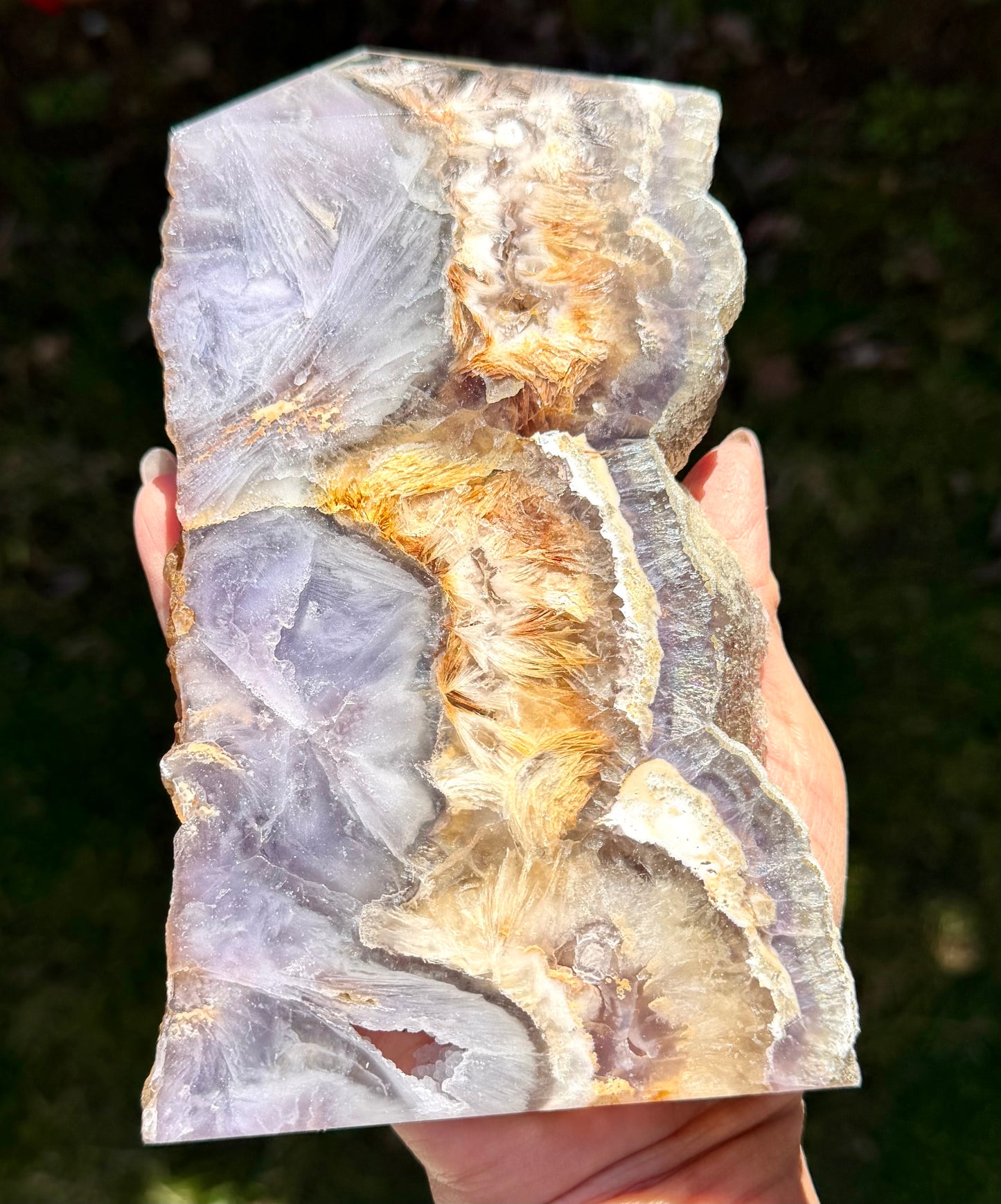 Wholesale Lot 3-4 pcs Feather Fluorite Slab Tower Natural Crystal Energy