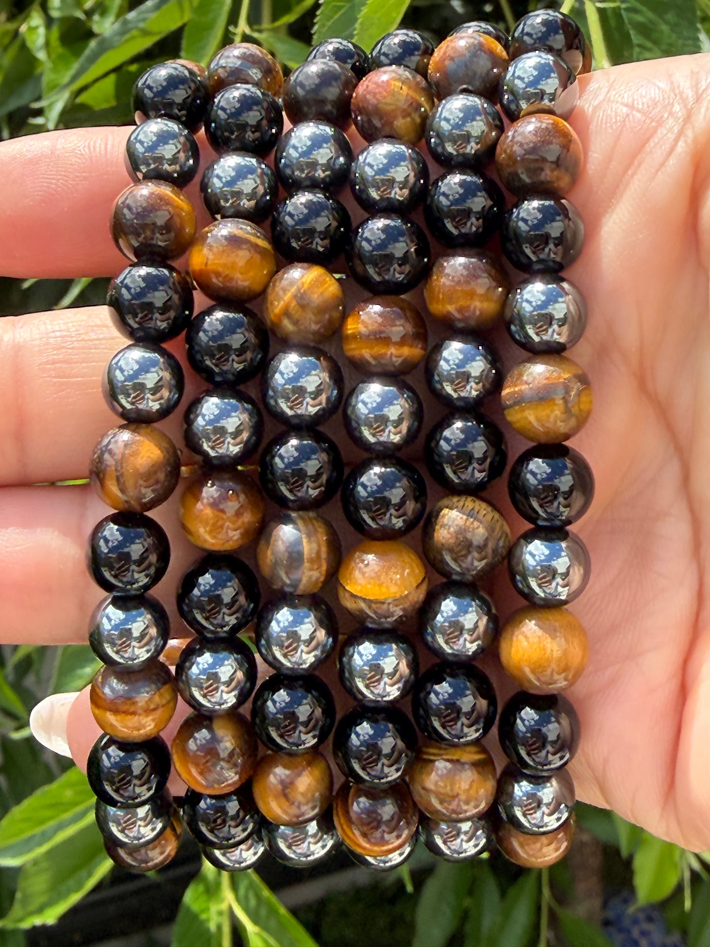 Wholesale 6 Pcs Protection Crystal Healing Stretch Bracelet 8mm 7.5"