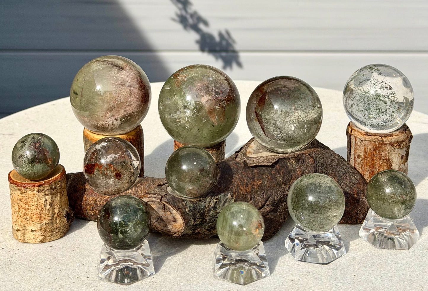 Wholesale Lot 2lbs Natural Clear Quartz Crystal Spheres Healing