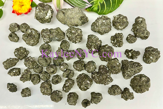 2 lbs Natural Pyrite Raw Crystal