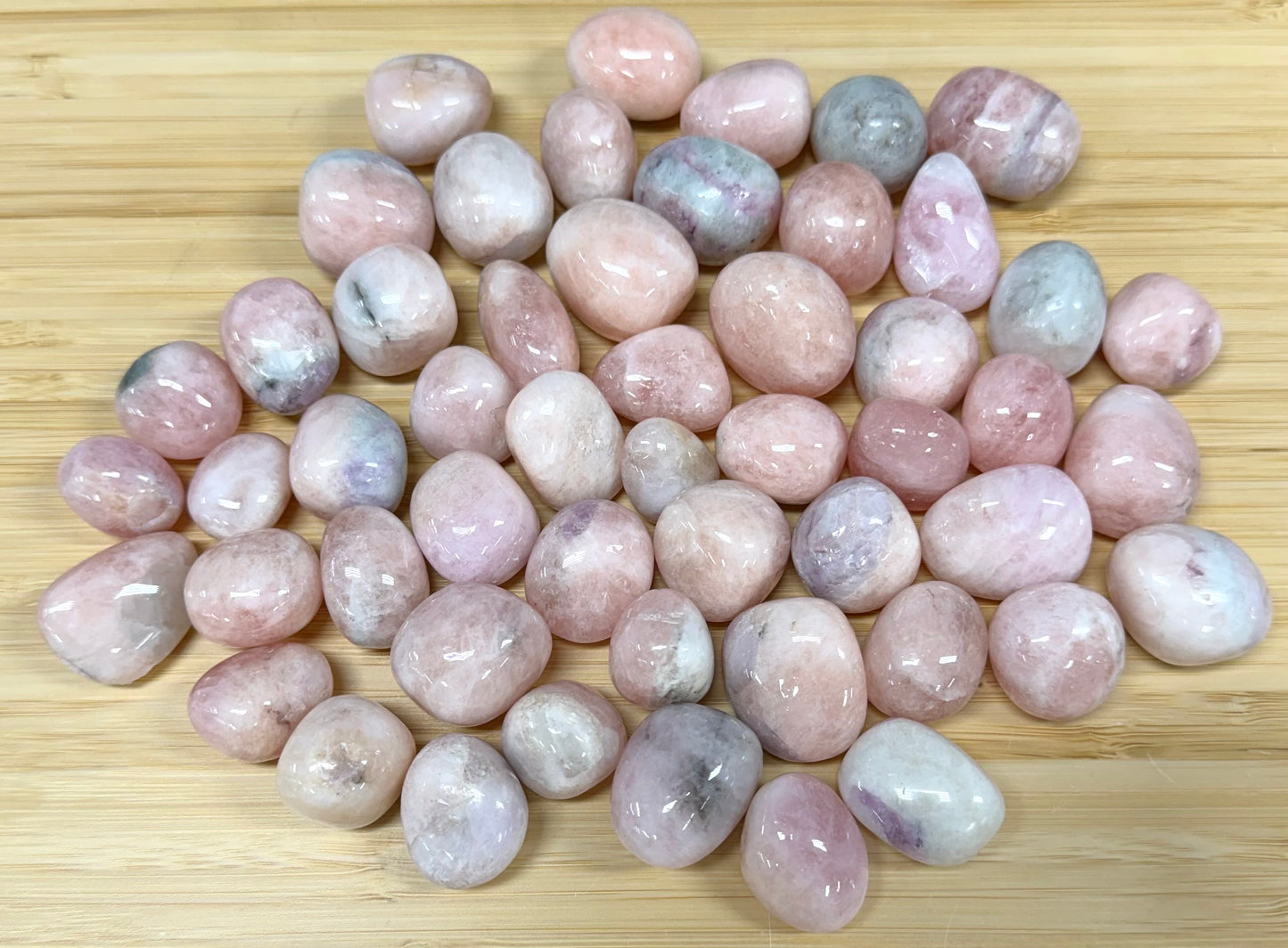 1 lb Natural Pink Morganite Tumble Crystals healing energy