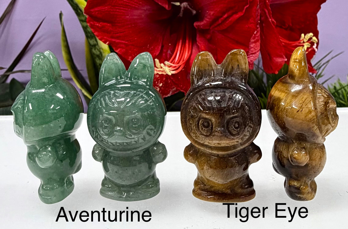 6 PCs Natural Crystals Gremlin Monster Lafufu Healing Energy