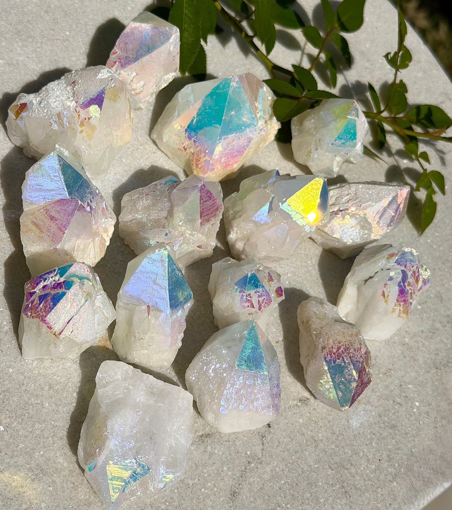 Wholesale Lot 2 lbs Angel Aura Rough Candle Quartz Crystal Healing Energy