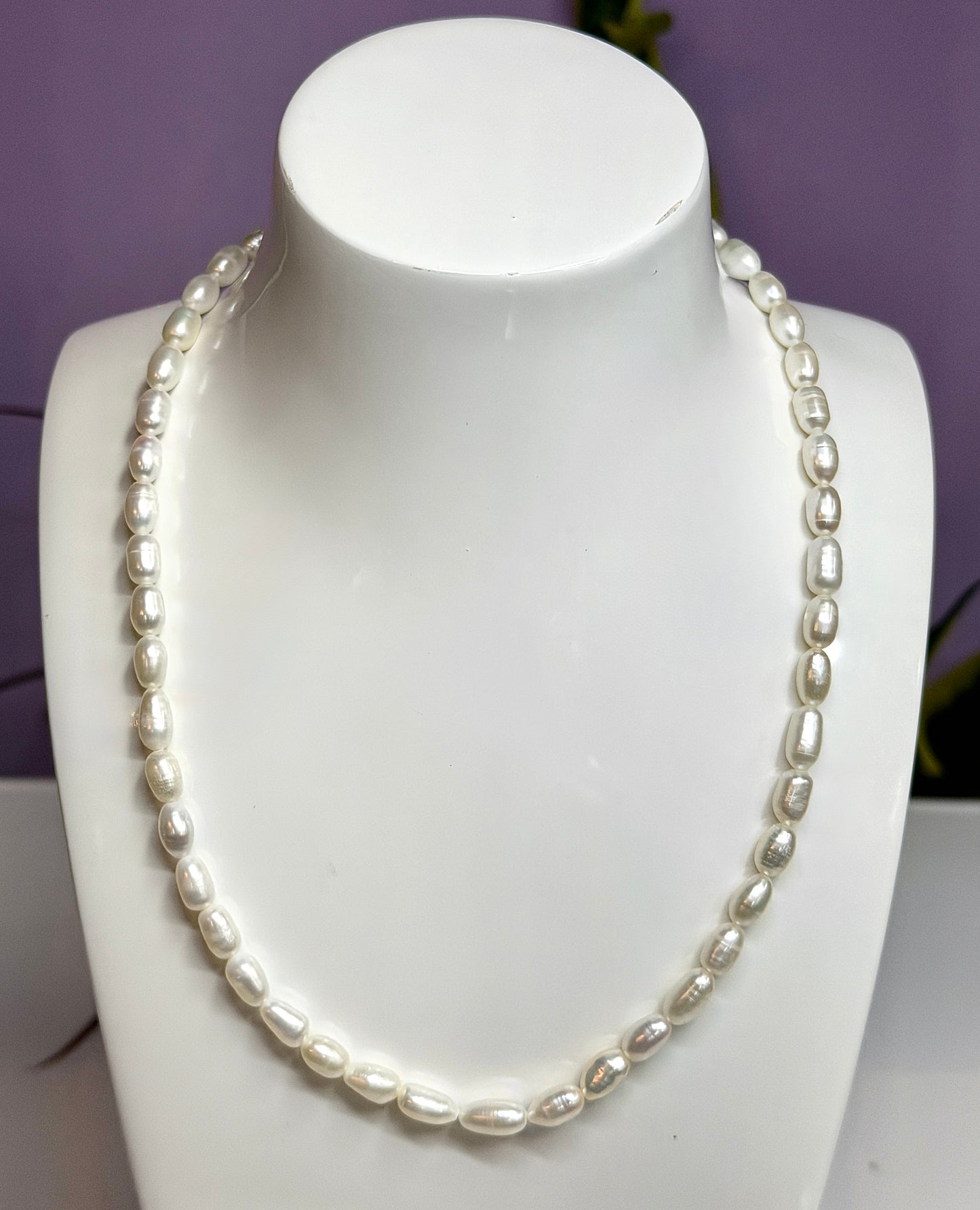 6 PCs 6 pcs ~5.5mm Natural Freshwater Pearl Necklace Healing Energy