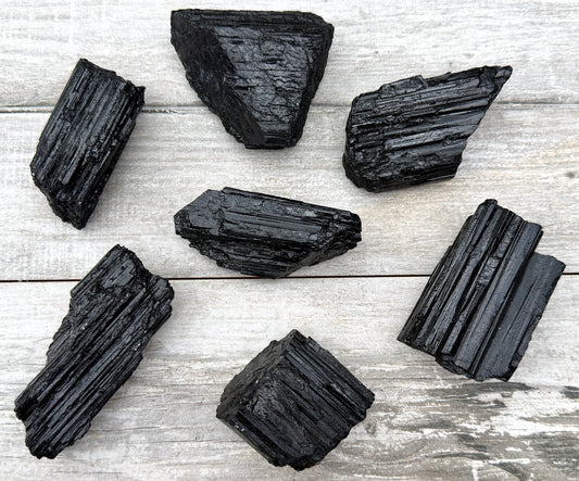 Wholesale Lot 3 lbs Natural Black Tourmaline Rough Crystal