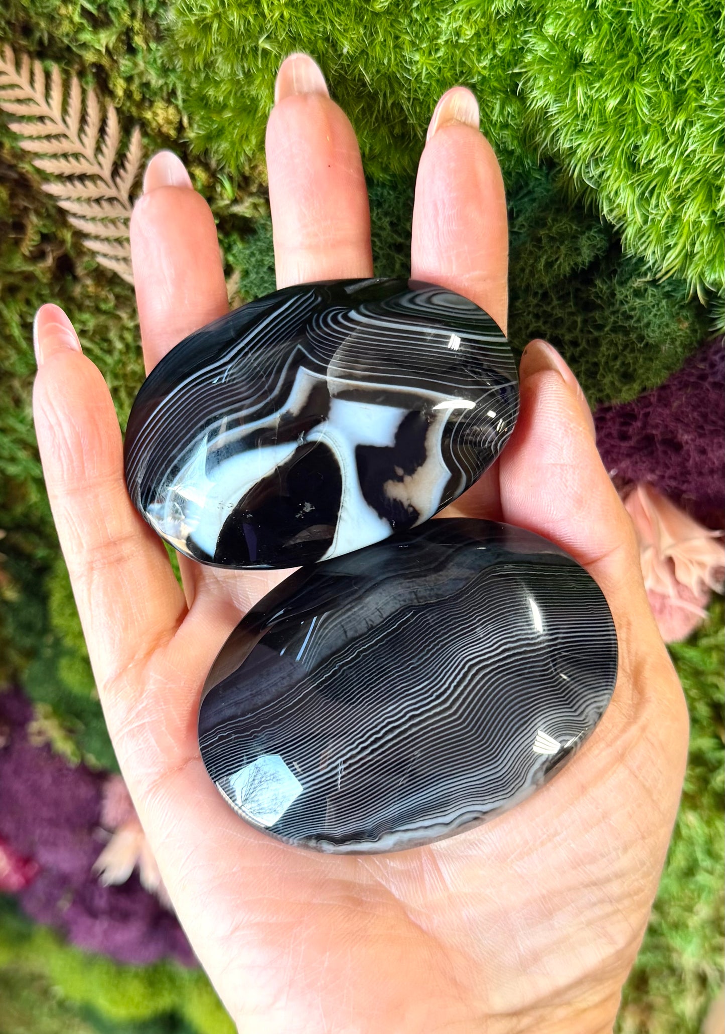 Wholesale 2 Lb Lot Natural Onyx Palm Stones Crystal Energy