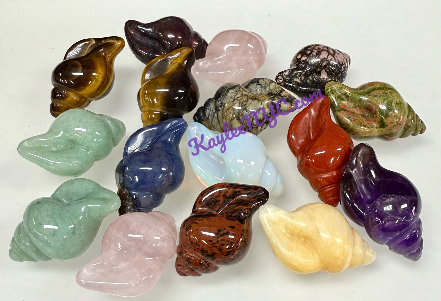 16 PCs 30mm Natural Crystals Sea Shell