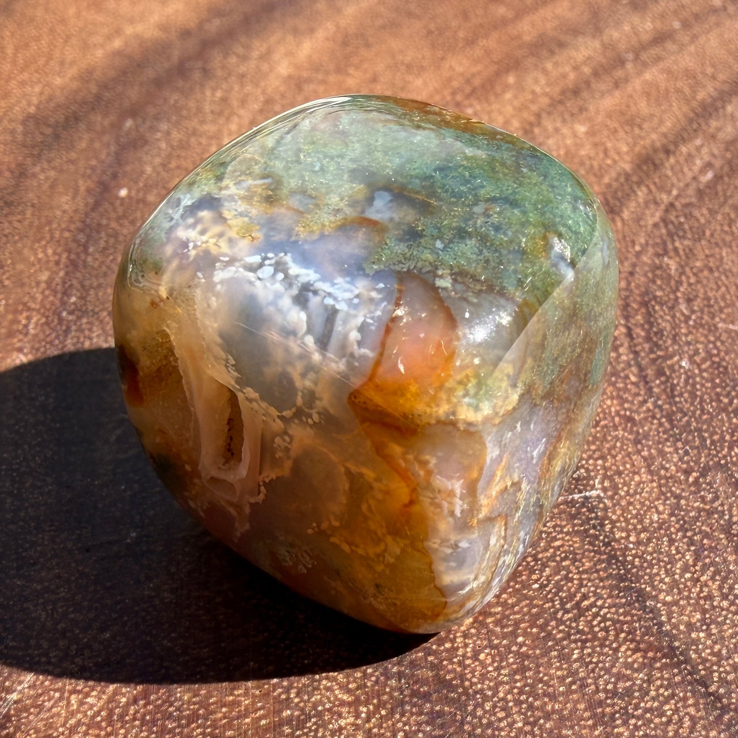 2 lbs Natural Moss Agate Cube Crystal Healing Energy