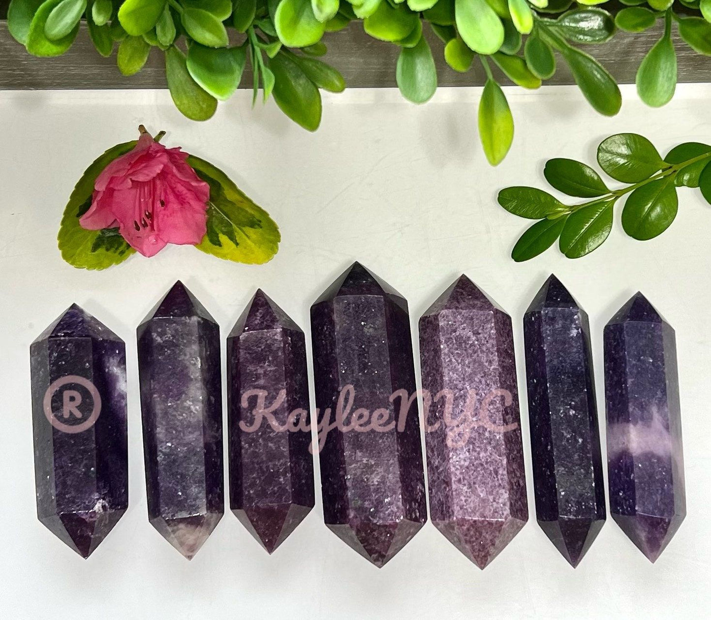 Wholesale Lot 1 lb Natural Lepidolite Double Terminated Wand Crystal Healing Energy