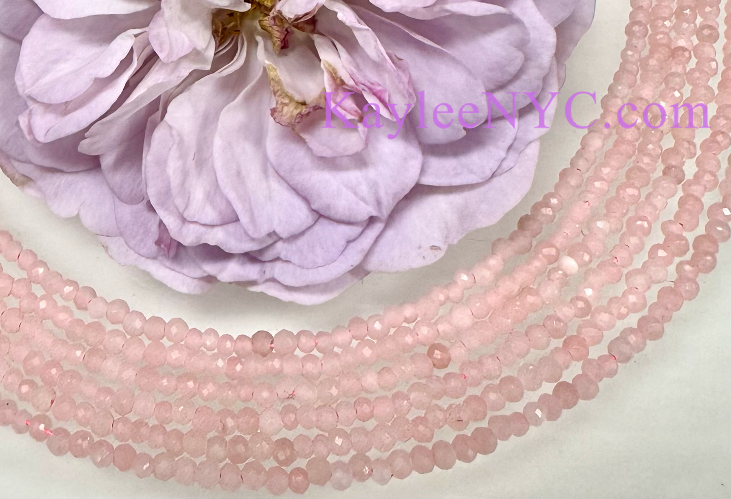 6 PCs 2mm Natural Pink Opal Necklaces