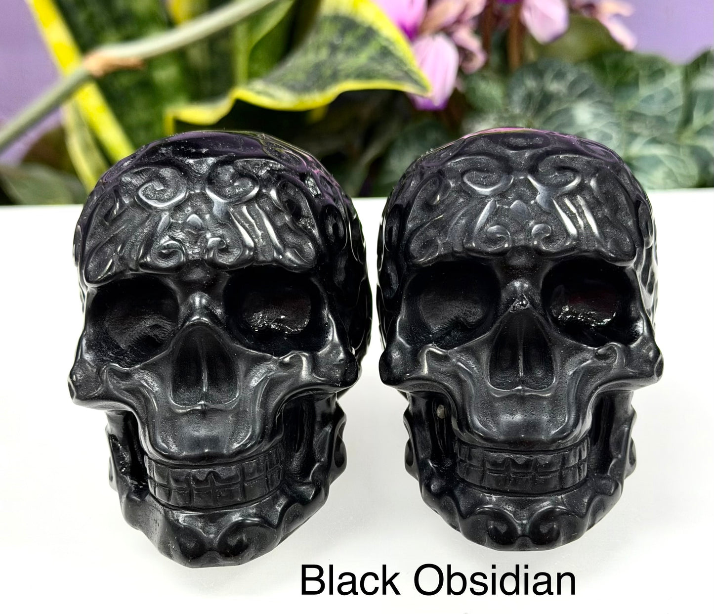 Wholesale lot 6Pcs Mixed Natural Tribal Pattern Crystal Skulls