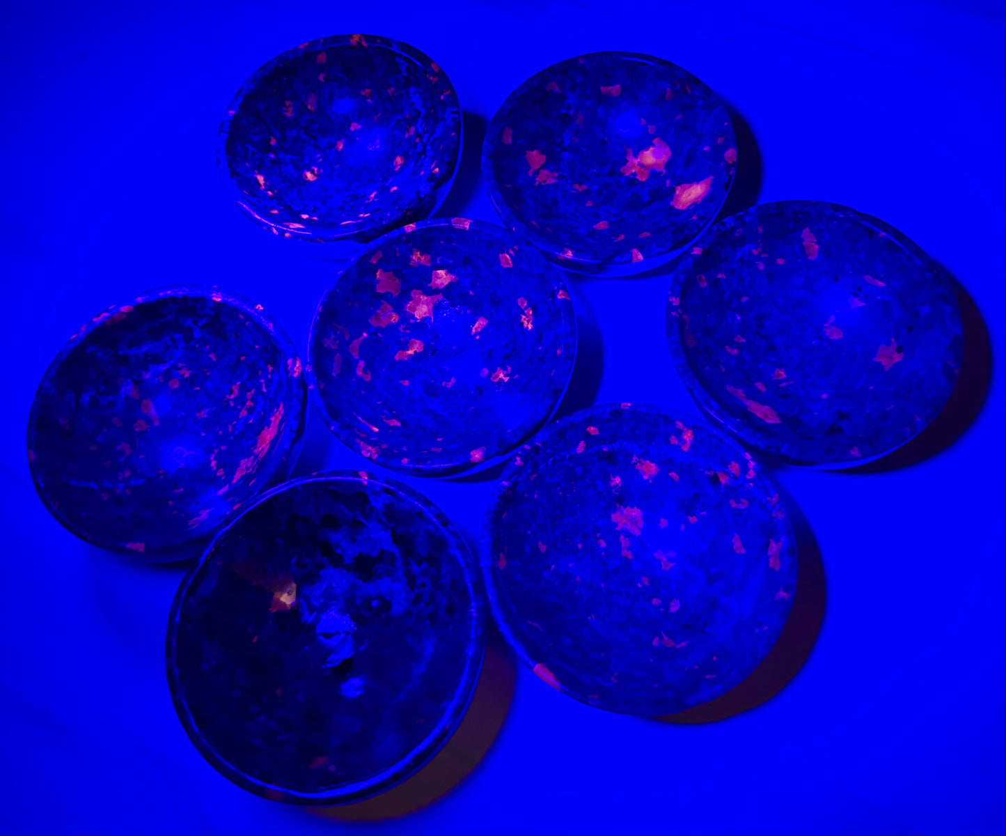 Wholesale Lot 7 PCs Natural Yooperlite Emberlite Bowls Crystal Healing Energy