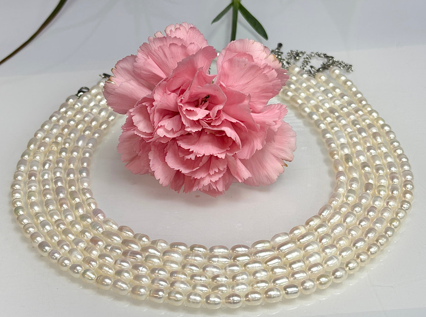 6 PCs 6 pcs ~5.5mm Natural Freshwater Pearl Necklace Healing Energy