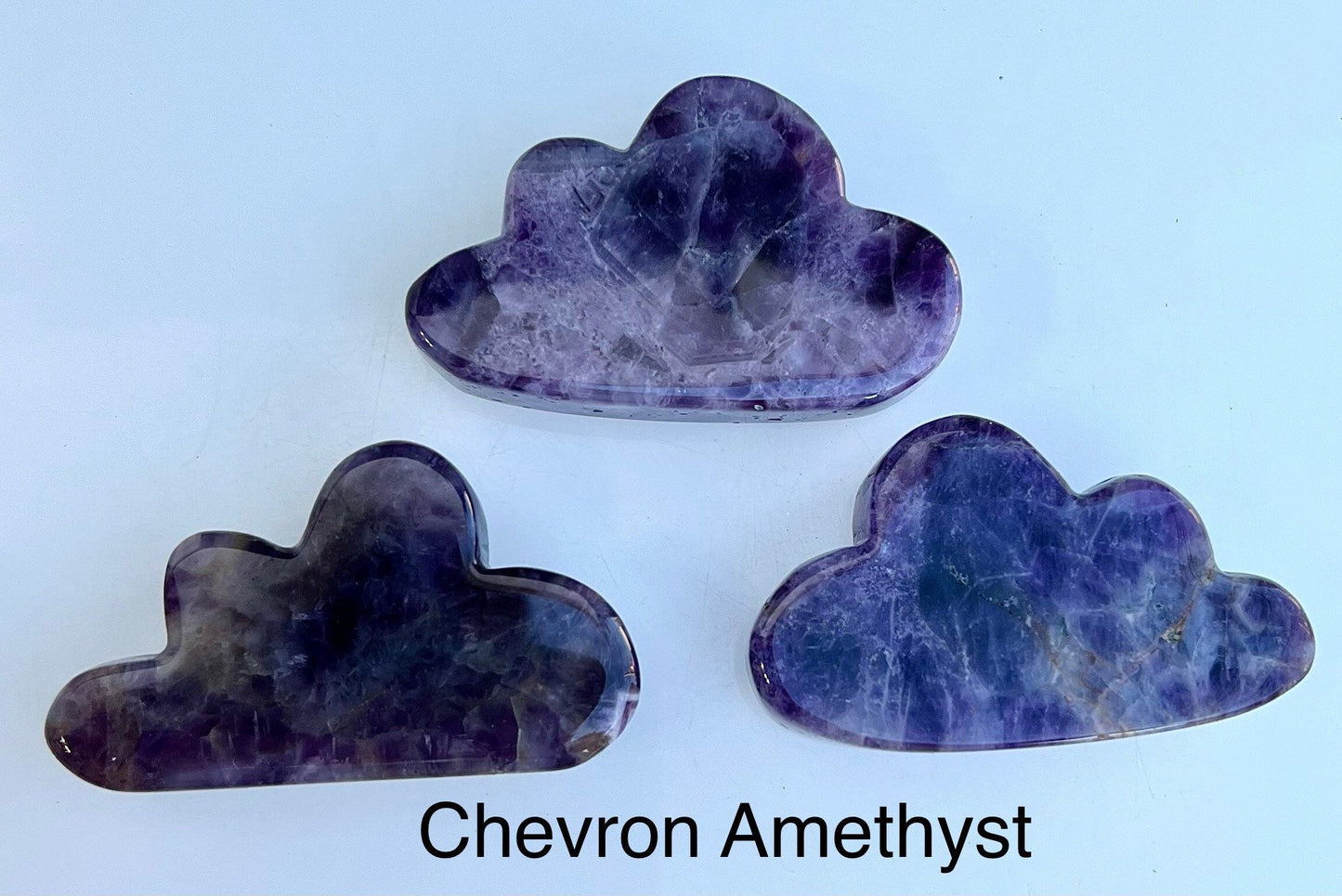 Wholesale lot 6 Pcs Mix Crystal Clouds Tree Agate Chevron Amethyst Larvikite