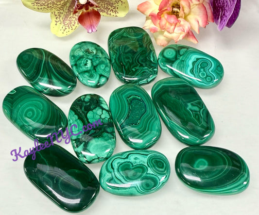 Wholesale Lot 1 lbs Natural Malachite Palm Stones Crystal Natural Energy