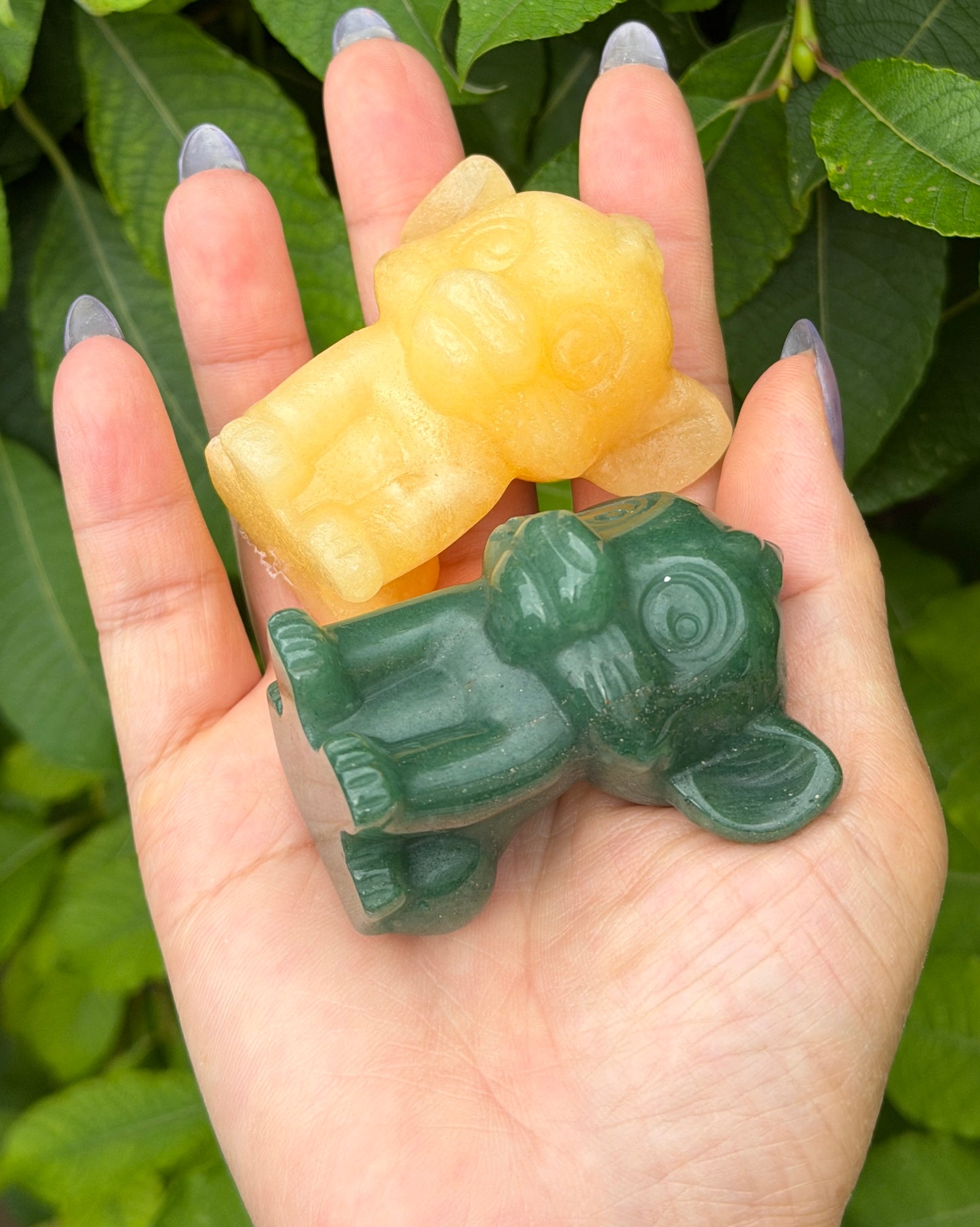 5PCs 6cm Mixed Natural Crystal Lion Cub King Healing Energy