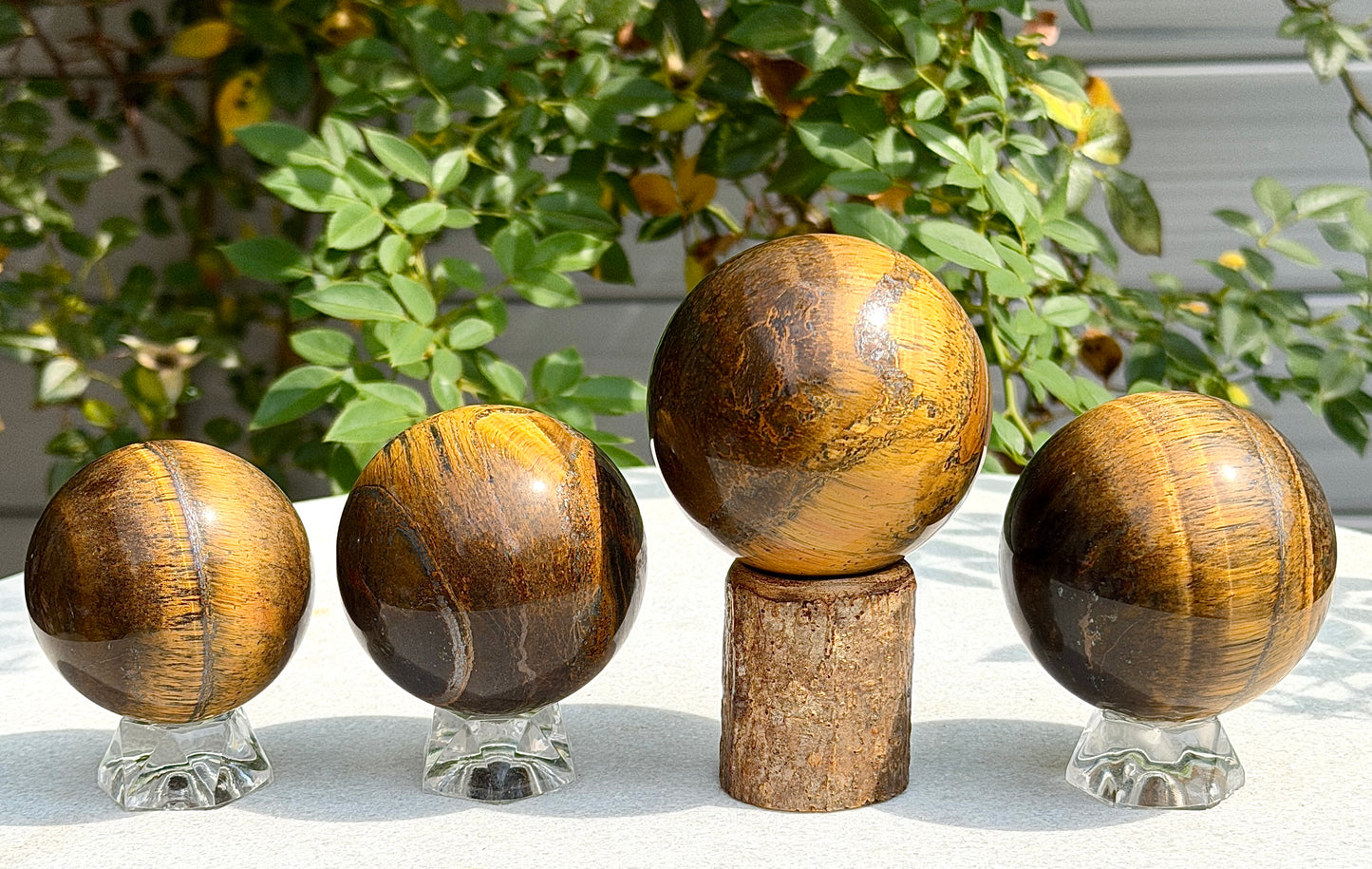 Wholesale Lot 3-4 pcs Natural Tiger Eye Spheres Crystal Ball Energy Healing