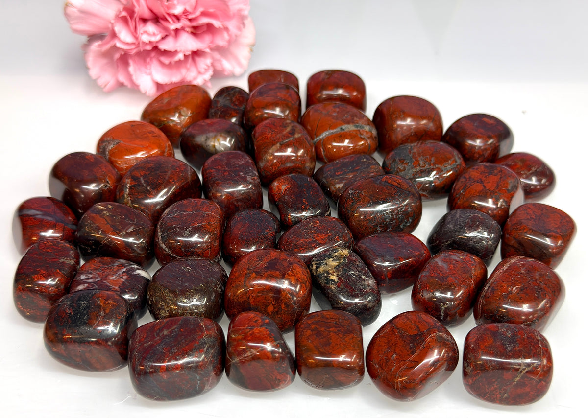 Wholesale Lot 2 lbs Natural Brecciated Jasper Tumble Crystal Healing Energy