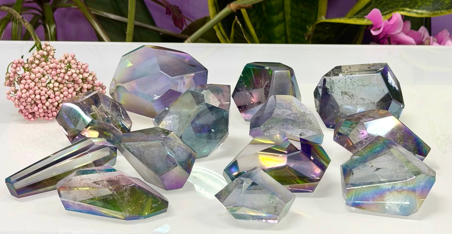 Wholesale Lot 2 lbs Tanzine Aura Freeform Crystal Polished Healing Energy