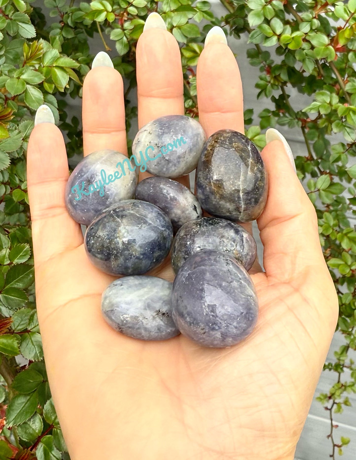 Wholesale Lot 2 Lbs Natural Iolite Tumble Healing Energy