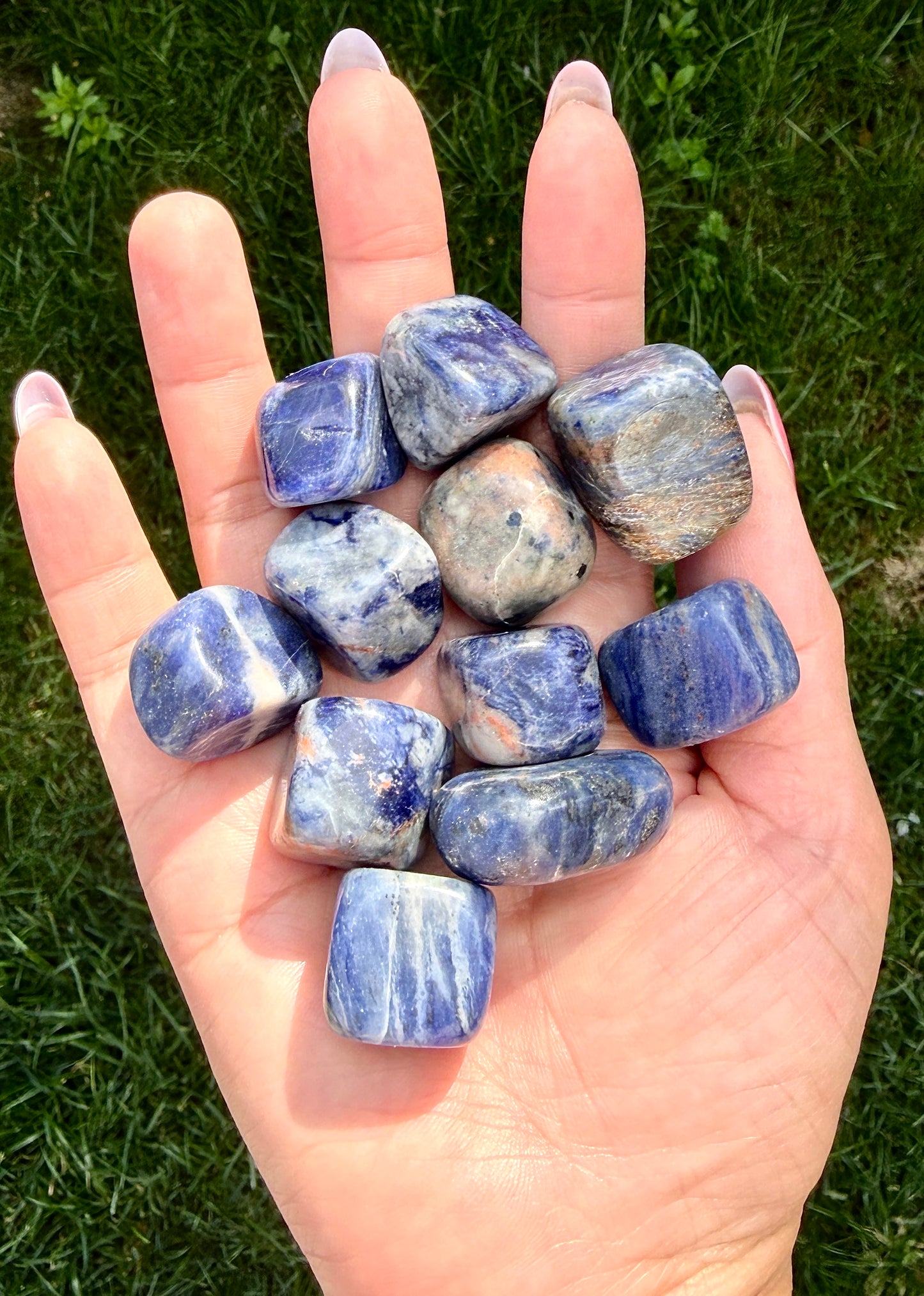 2 lbs Natural Sodalite Tumble Crystal Healing Energy