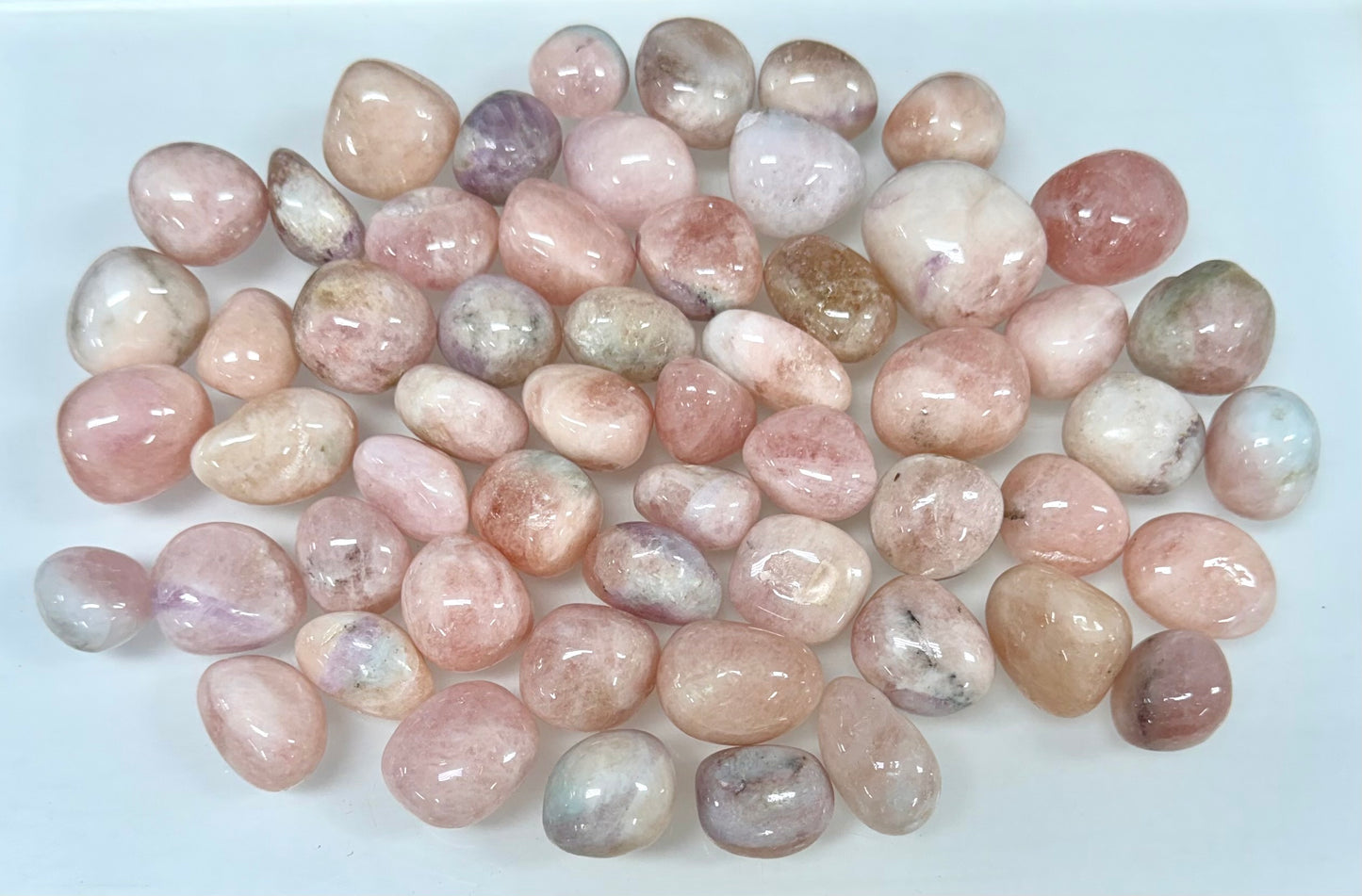 1 lb Natural Pink Morganite Tumble Crystals healing energy