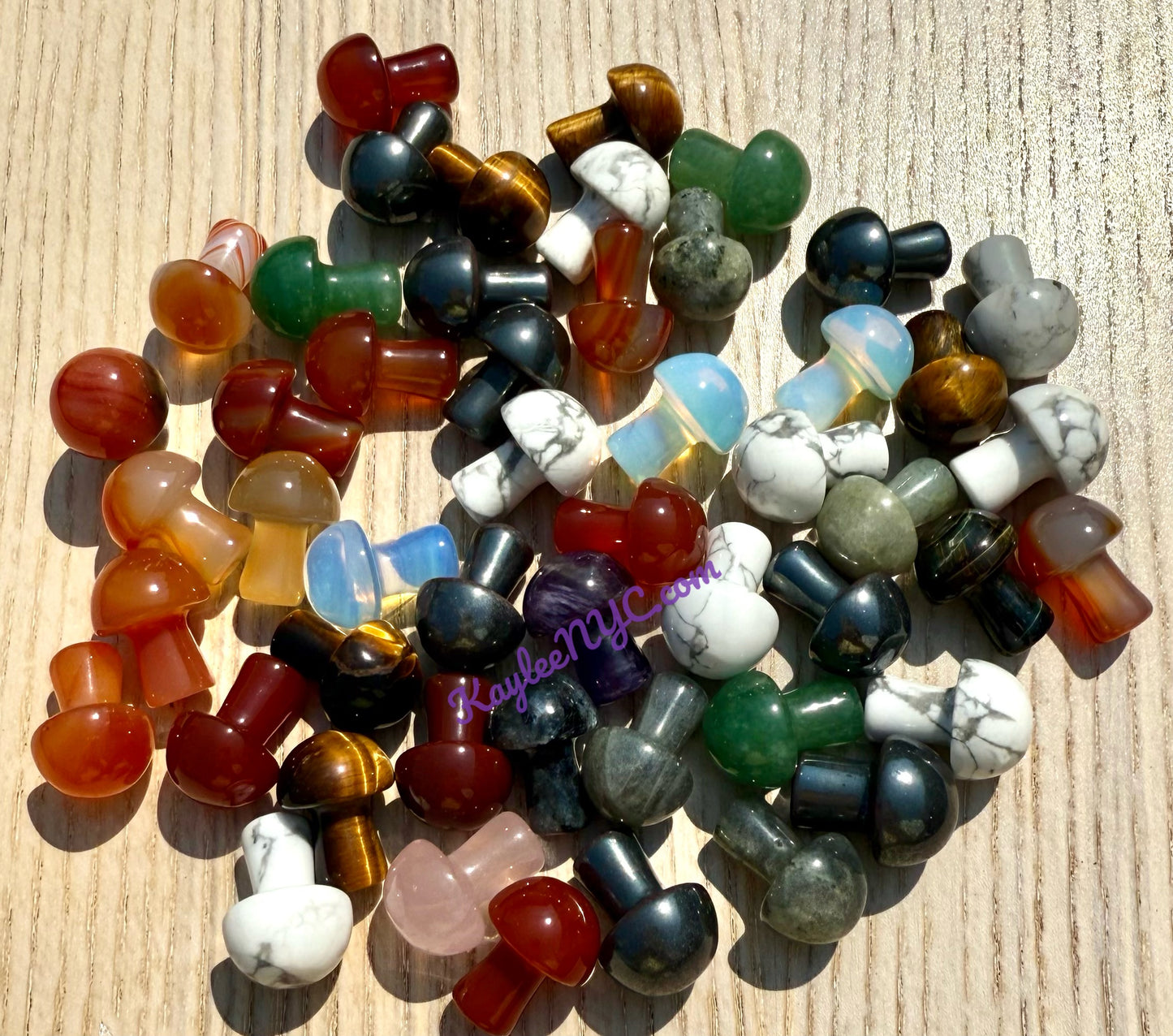 Wholesale Lot 50 PCs Mixed Crystal Mushroom 20mm Healing Energy