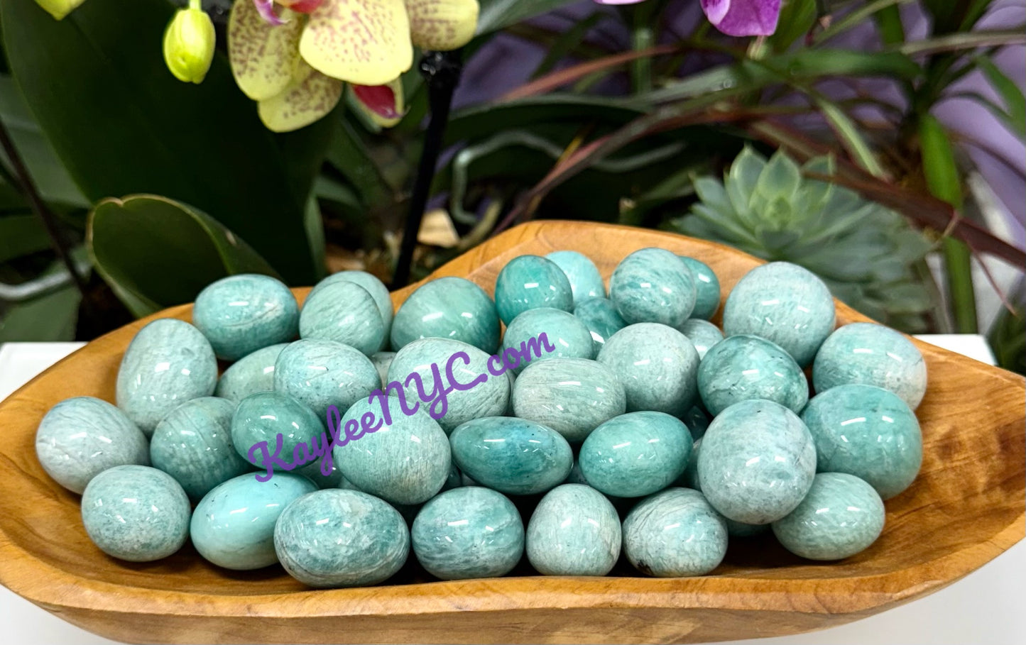 Wholesale Lot 2 Lbs Natural Amazonite Tumble Healing Energy