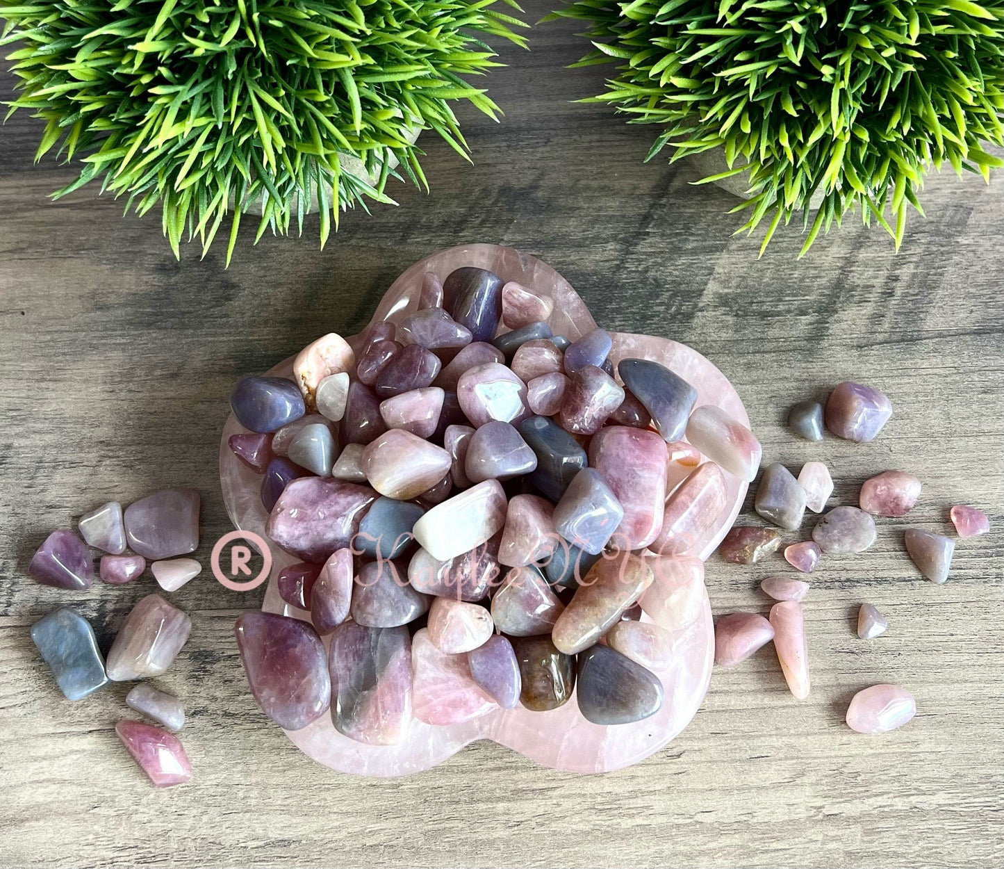 Wholesale Lot 1 lb Natural Purple Rose Quartz Tumble/Chip Healing Energy Nice Quality