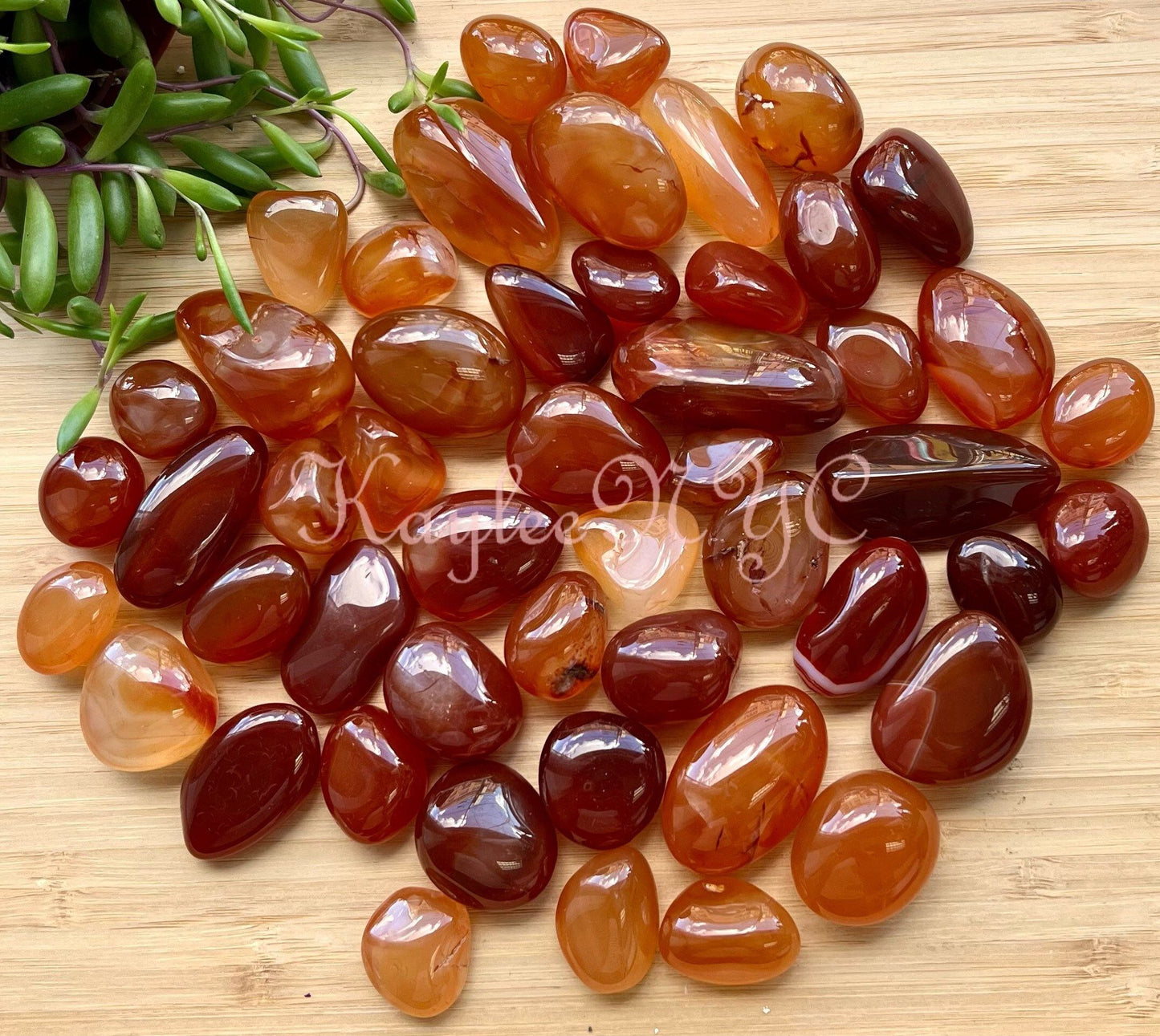 Wholesale Lot 2 Lbs Natural Carnelian Tumble Healing Energy Nice Quality