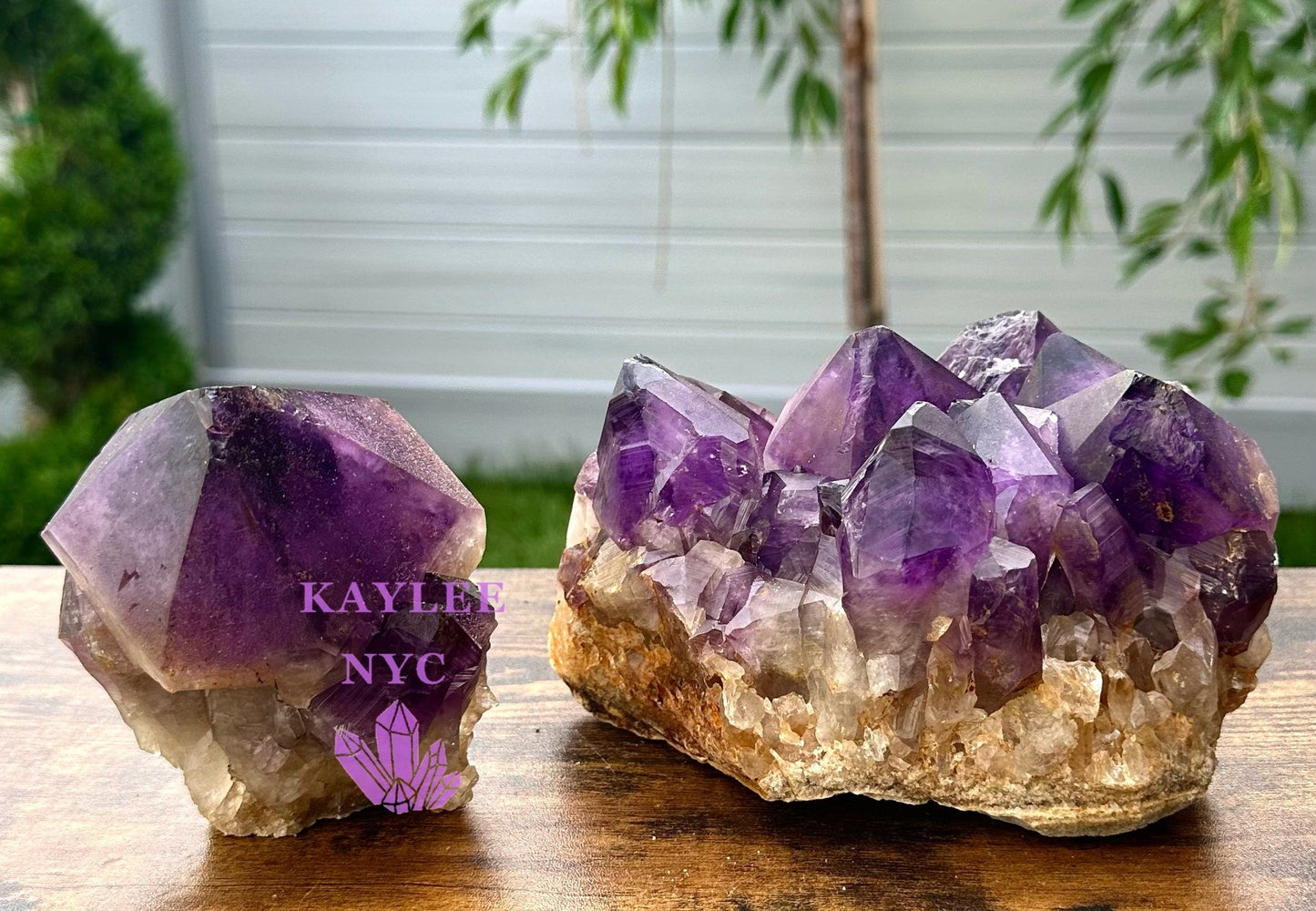 Wholesale Lot 2-3 PCs Natural Amethyst Cluster 6.8-7lbs Healing Energy