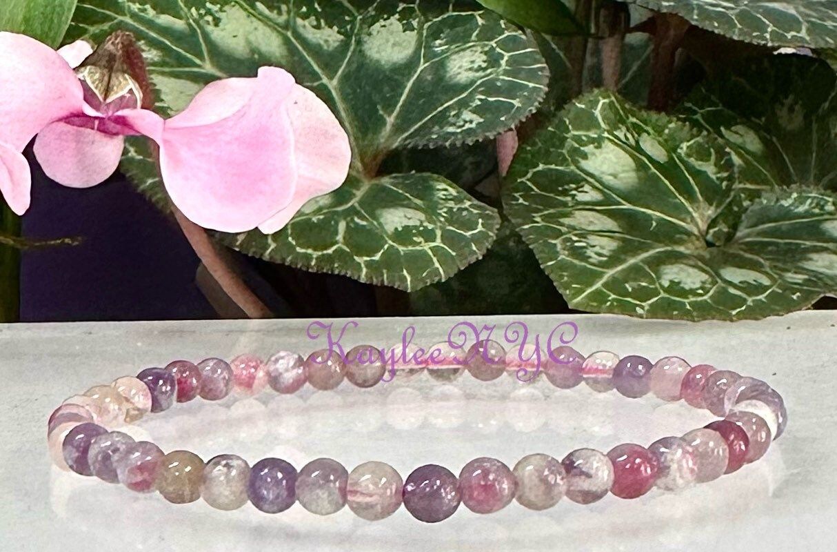 Wholesale Lot 6 Pcs Natural Unicorn Stone 4mm 7.5” Crystal Healing Stretch Bracelet