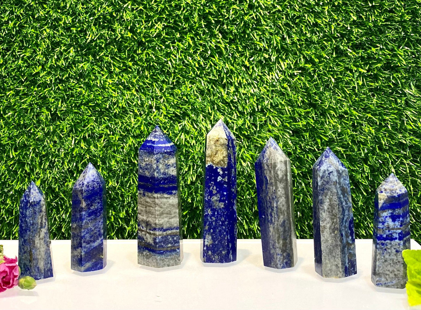 Wholesale Lot 1 Lb Lapis Lazuli Obelisk Tower Point Crystal Natural Energy