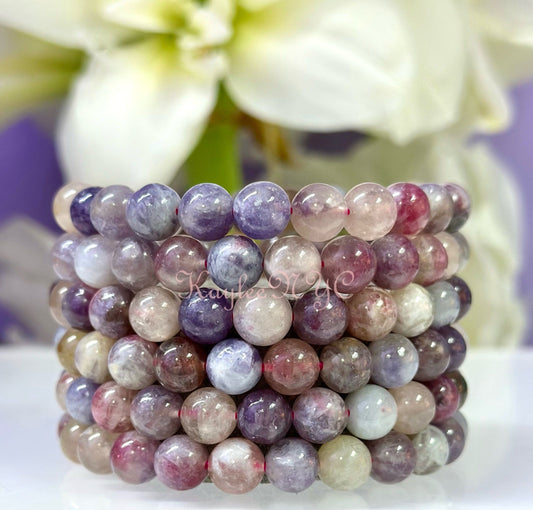 Wholesale 6 Pcs Natural Unicorn Stone Bracelet 8mm 7.5” Healing Energy Crystal