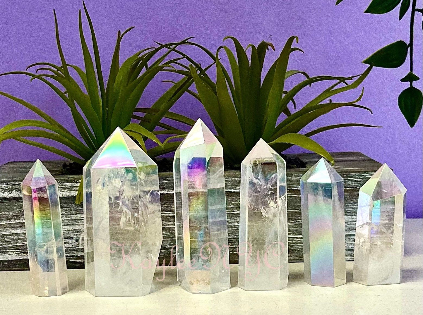 Wholesale Lot 1 Lb Angel Aura Quartz Obelisk Tower Point Crystal Natural Energy