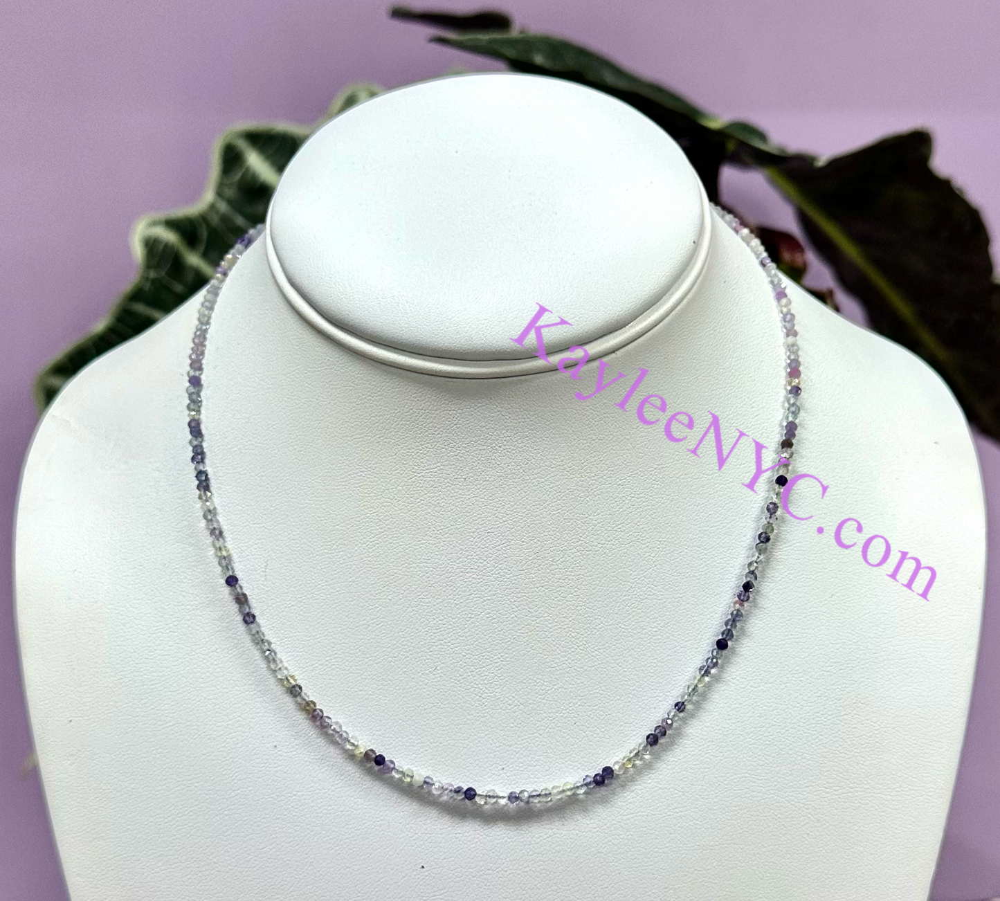 6 PCs 2mm Natural Fluorite Necklaces