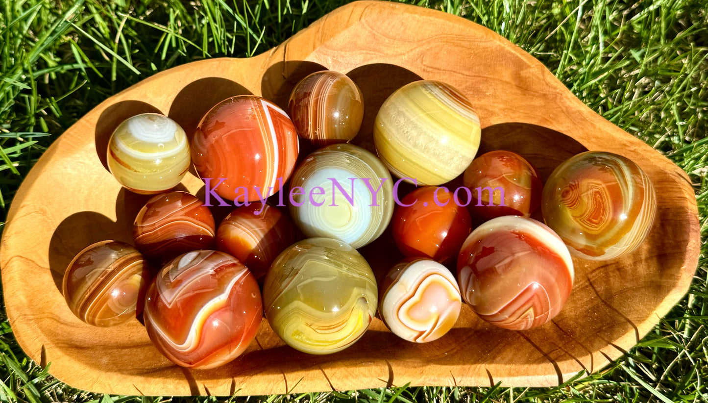 Wholesale Lot 2 Lbs Natural Sardonyx Spheres Crystal Ball Energy Healing