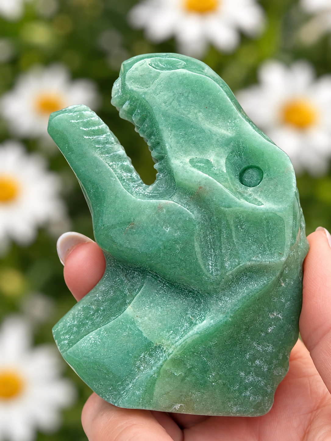 3 PCs Natural Aventurine Dinosaur Crystal Healing Energy