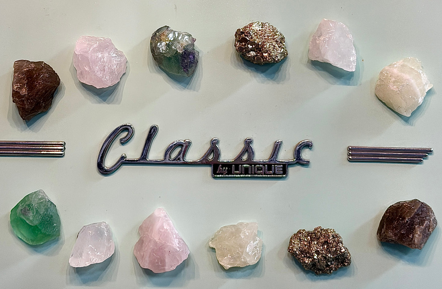 Wholesale Lot 12 pcs Mixed Natural Rough Crystal Magnet
