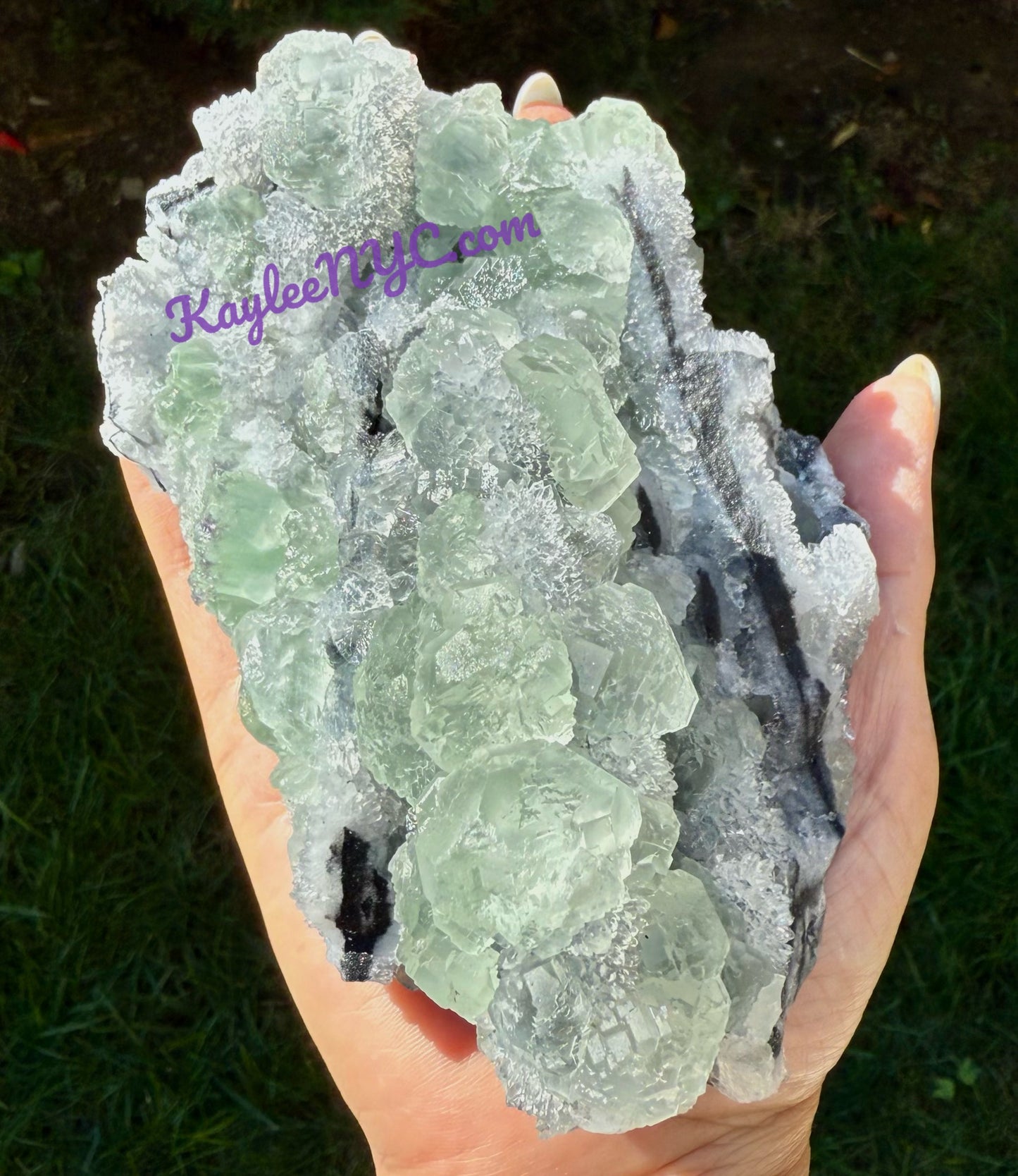 4-5 PCs Natural Fluorite Chalcedony Quartz Specimen Crystal Raw