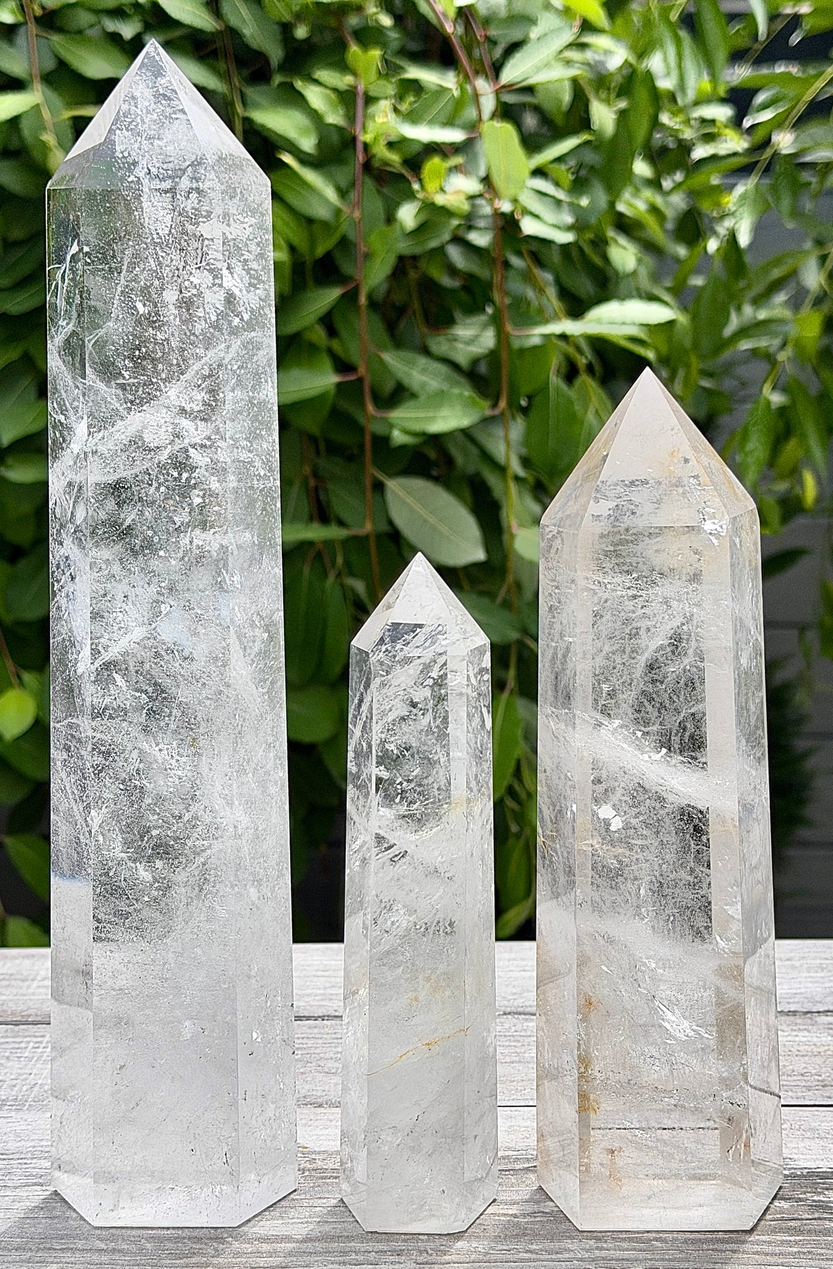 2-3pcs Natural Clear Quartz Large Tower Obelisk Crystals Healing Energy