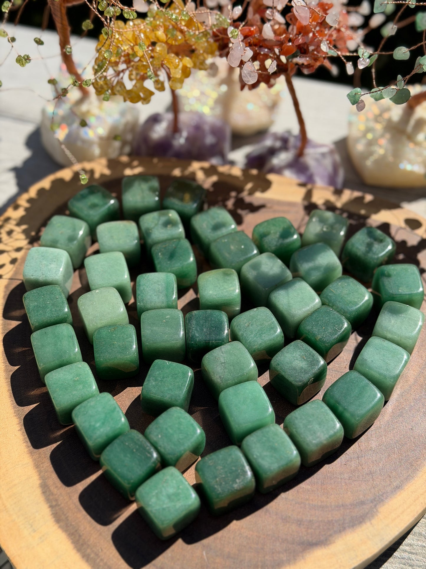 2 lbs Natural Aventurine Cube Crystal Healing Energy
