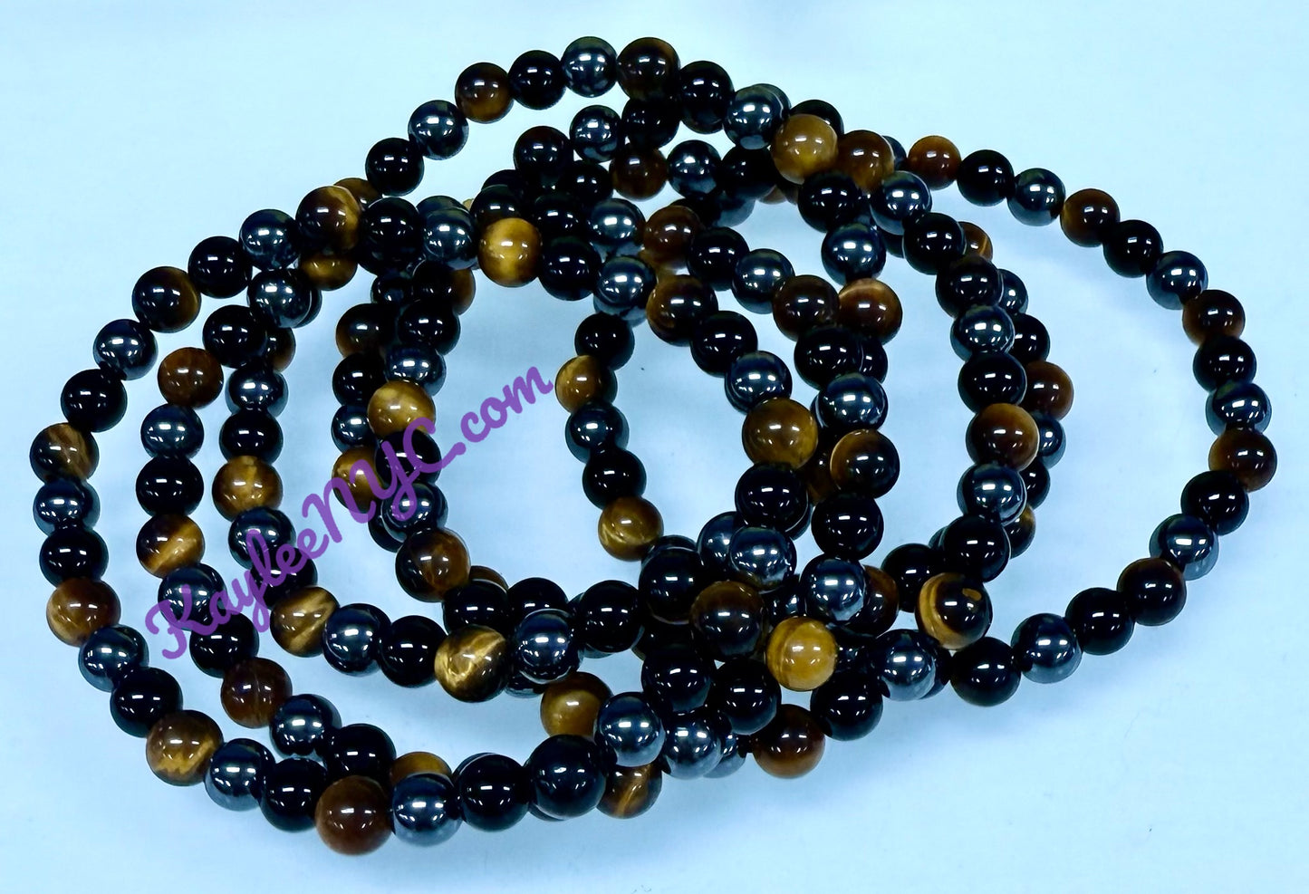 Wholesale 6 Pcs Protection Crystal Healing 6mm 7.5” Crystal Bracelet